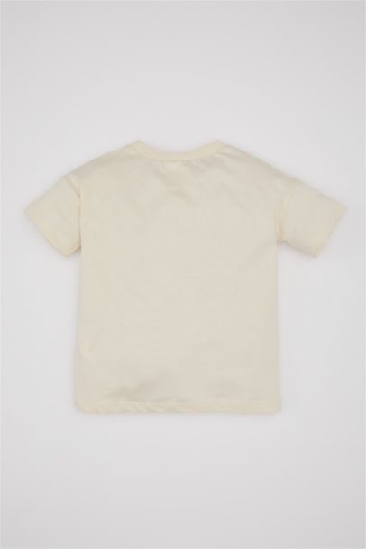 Baby Boy Crew Neck Tiger Pattern Short Sleeve T-Shirt