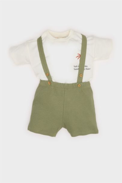 Baby Boy Slogan Printed 2 Piece Set