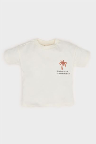 Baby Boy Slogan Printed 2 Piece Set