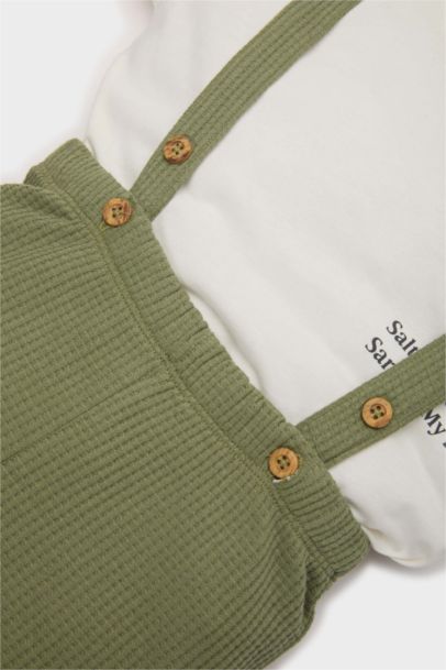 Baby Boy Slogan Printed 2 Piece Set