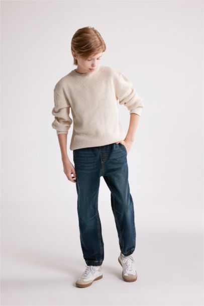 Boy Crew Neck Basic Pullover