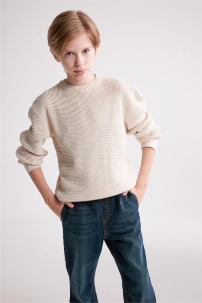 Boy Crew Neck Basic Pullover