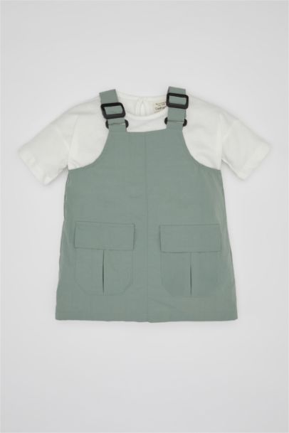 Baby Girl Parachute Dress Short Sleeve T-Shirt 2 Set