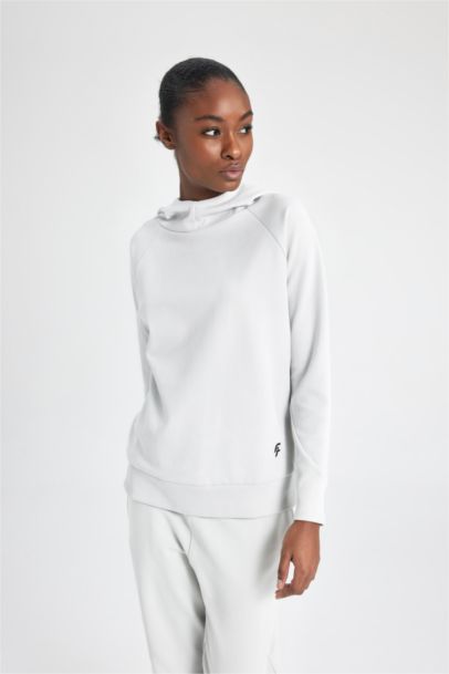 DeFactoFit Standard Fit Skuba Diving Fabric Sweatshirt