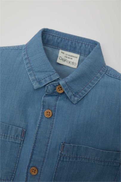 Baby Boy Short Sleeve Denim Shirt