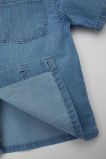 Baby Boy Short Sleeve Denim Shirt