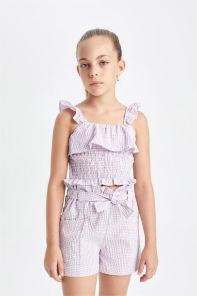 شورت بناتي كاروهات بيبرباج