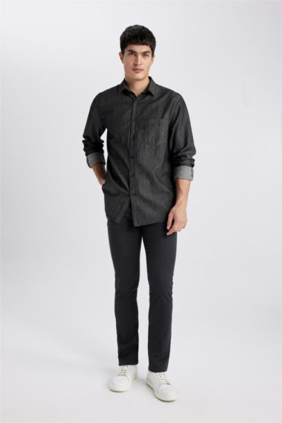 Брюки чиносы приталенного кроя