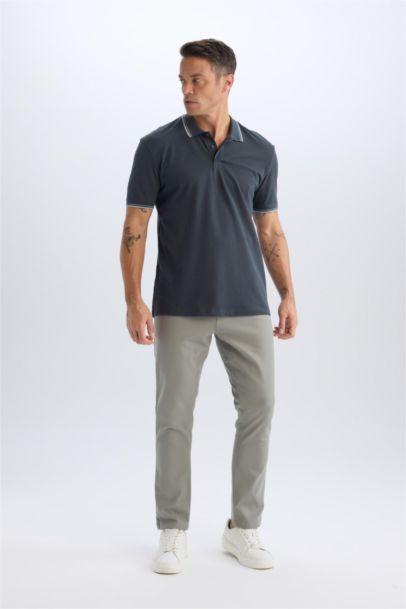 Slim Fit Dar Kesim Dar Paça Chino Kanvas Pantolon