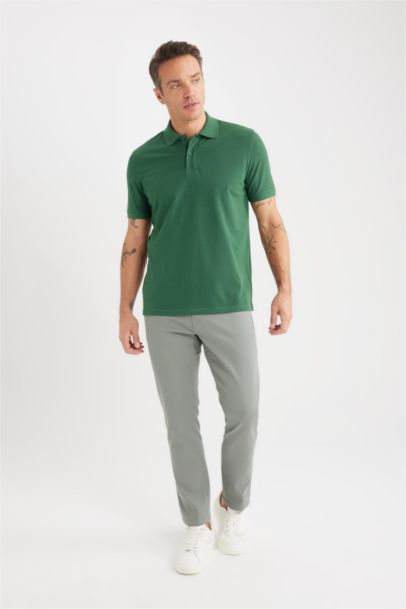 Slim Fit Super Skinny Hem Trousers