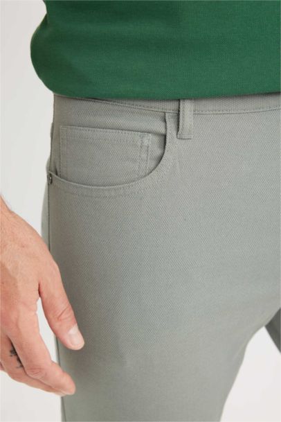 Slim Fit Super Skinny Hem Trousers