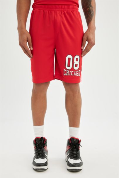 DeFactoFit Standart Fit Sporcu Kısa Paça Ağır Kumaş Şort