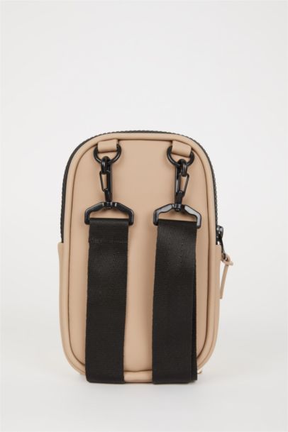 Erkek Orta Suni Deri Telefon Çantası