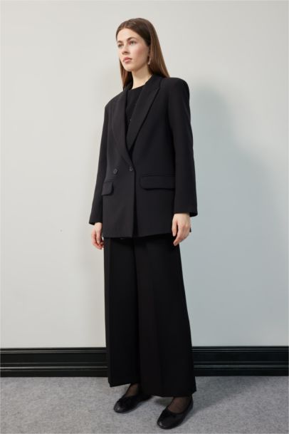 Oversıze Ceket Yaka Blazer Ceket