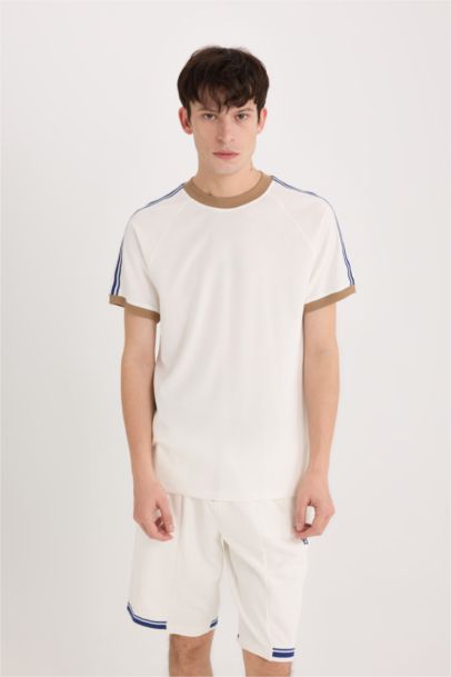 تيشيرت نص ردن بيكيه قصة عادية بياخة مستديرة