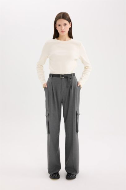 With Cargo Pocket Trousers