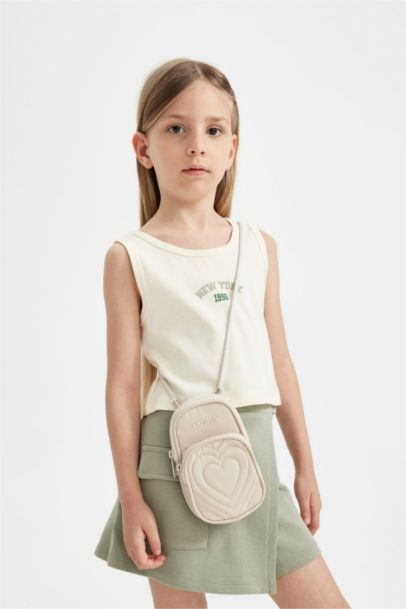 Girl Canvas Phone Bag