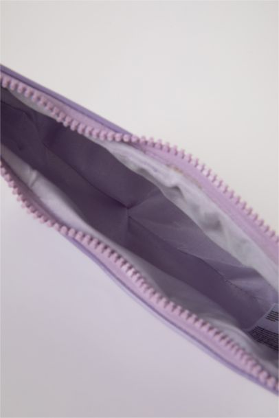 Woman Shiny Faux Leather Handbag