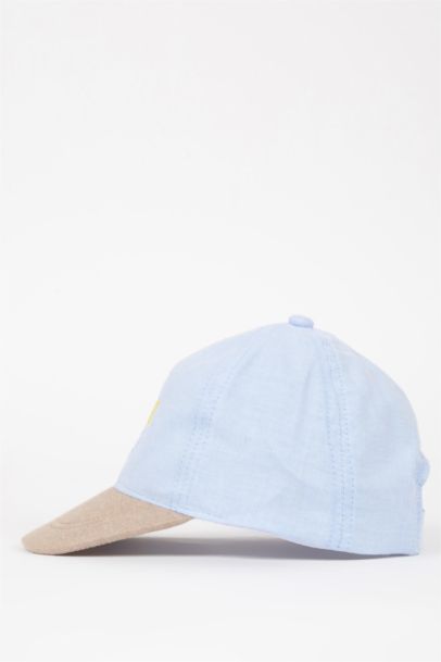Baby Boy Printed Linen Baseball and Basketball Cap