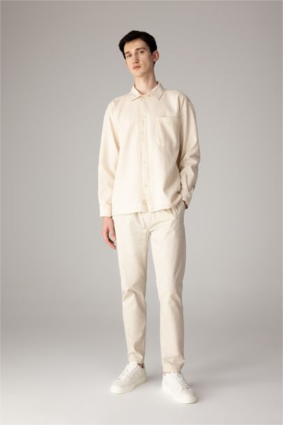 Oversize Fit Polo Collar Cotton Shirt