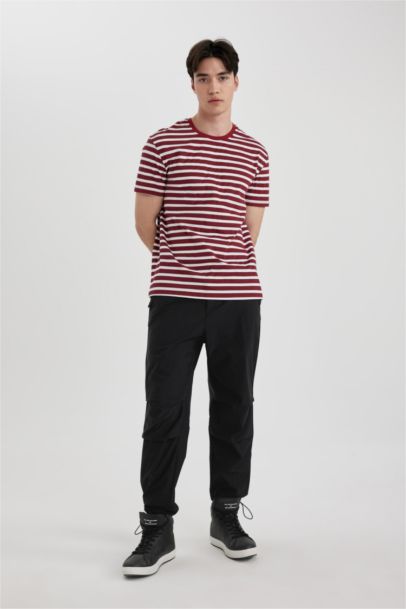 Relax Fit Elastic Band Trousers