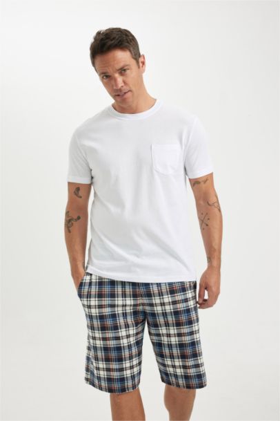 Regular Fit Short Sleeve 2 Piece Pajama Set