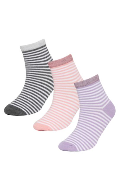 Girl 3 Piece Cotton Socks