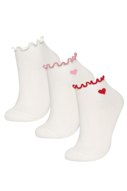 Girl 3 Piece Cotton Socks