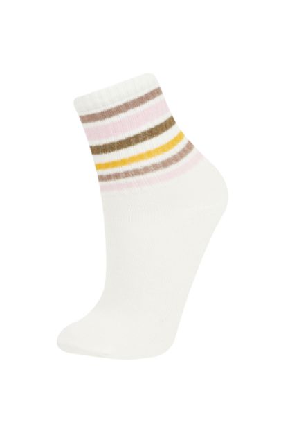 Girl 3 Piece Cotton Long Socks