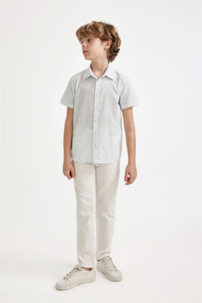 Boy Regular Fit Polo Neck Short Sleeve Shirt