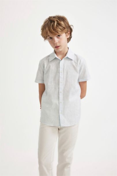 Boy Regular Fit Polo Neck Short Sleeve Shirt