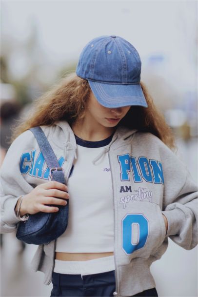 Oversize Fit Hooded Printed Thick Sweatshirt Fabric Cardigan