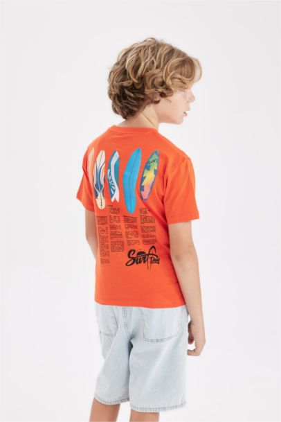 تيشيرت ولادي نص ردن مطبوع قصة عادية