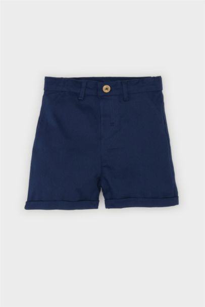 2'li Takım Çizgili Kısa Kollu Polo Tişört Beli Lastikli Şort Erkek Bebek