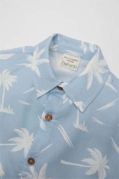 Baby Boy Shirt Collar Short Sleeve Shirt