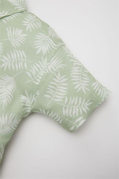 Baby Boy Patterned Short Sleeve Shirt