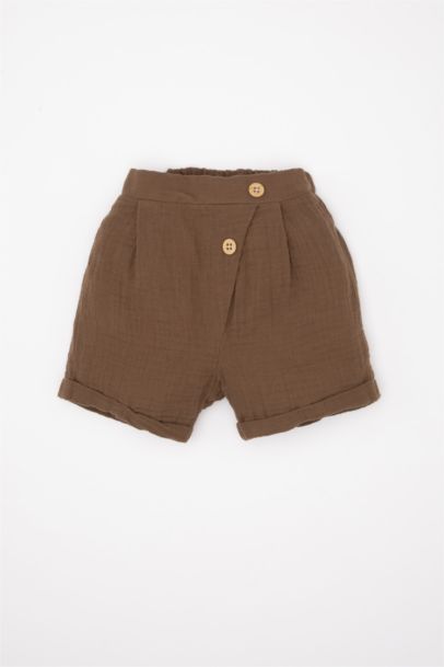 Baby Boy Muslin Short Sleeve T-Shirt Shorts 2 Piece Set