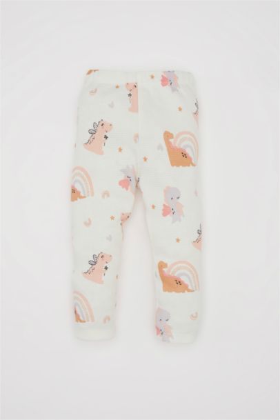 Baby Girl Dinosaur Printed 2 Piece Pajama Set