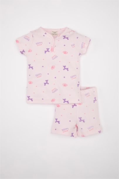 Baby Girl Dog Printed 2 Piece Pajama Set