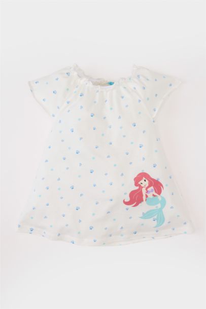 Robe Pyjama à manches courtes en coton imprimé Disney pour bébé fille