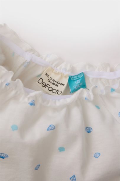 Robe Pyjama à manches courtes en coton imprimé Disney pour bébé fille