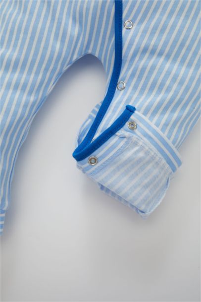 Combinaison pyjama rayée à manches longues pour bébé garçon