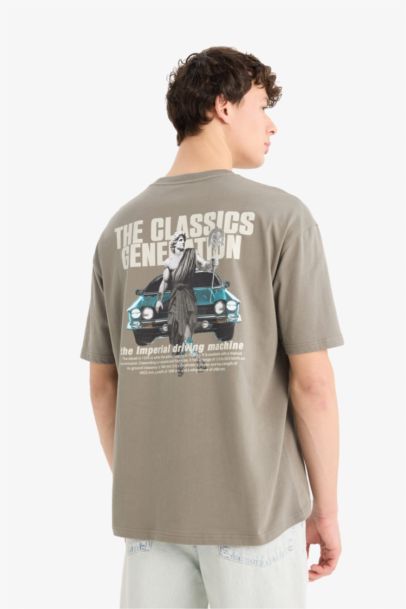 Oversize Fit Crew Neck Short Sleeve T-Shirt