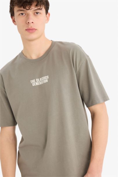 Oversize Fit Crew Neck Short Sleeve T-Shirt