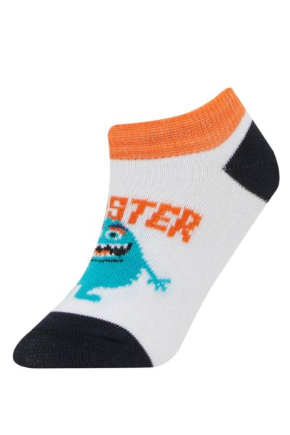 Erkek Çocuk 5'li Pamuklu Patik Çorap