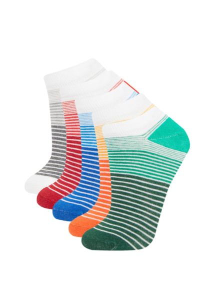 Erkek Çocuk 5'li Pamuklu Patik Çorap