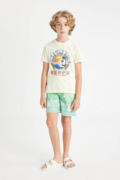 Boy Long Fit Swim Shorts
