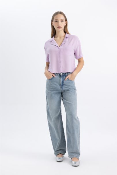 Chemise Oversize à Manches Courtes