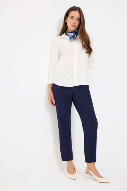 Regular Fit Shirt Collar Long Sleeve Shirt