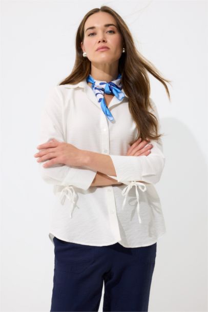 Regular Fit Shirt Collar Long Sleeve Shirt